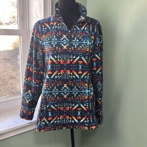Powder, River outfitters Aztec fleece, pullover, medium